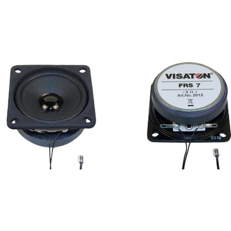 Massoth Visaton Lautsprecher FRS 7, 66,5×66,5mm, 15 Watt, 8 Ohm, HiFi