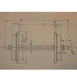 USA TRAINS Metallachsen geschwärzt (2 Stück)