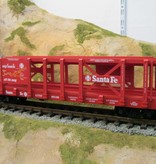 USA TRAINS Doppelstock Autotransporter Santa Fe mit Karte (ohne Beladung)