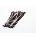 Train Line Elektro/DCC-weiche R 90cm links (R2 Weiche) vernickelt