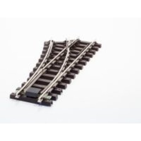 Train Line Elektro/DCC-weiche R 90cm links (R2 Weiche) vernickelt