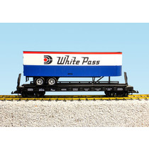 Piggyback Flatcar White Pass mit Trailer