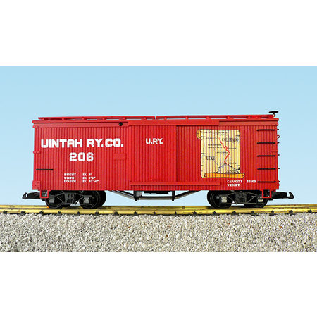 USA TRAINS Wood Box Car Unitah Map #205