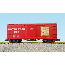 Wood Box Car Unitah Map #206