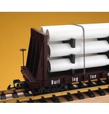 USA TRAINS Pipe Load Flat Car C&S beladen mit Rohren