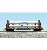 USA TRAINS Pipe Load Flat Car C&S beladen mit Rohren