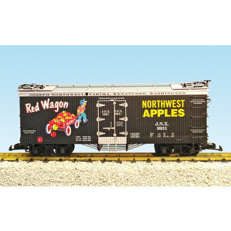 USA TRAINS Reefer Red Wagon Apples