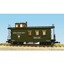 Woodsided Caboose US Army