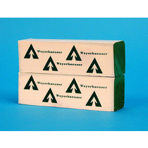 Ladung Holzpakete Weyerhaeuser für Center Beam Flat Car