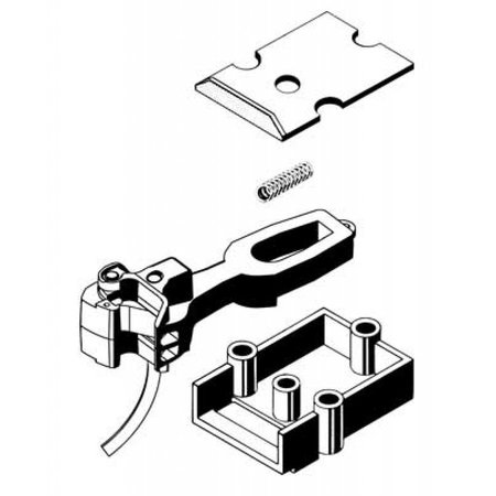 Kadee #906R G Scale Type E Straight Centerset Shank Couplers with Body Mount Gearboxes - Rust