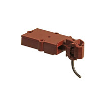 #906R G Scale Type E Straight Centerset Shank Couplers with Body Mount Gearboxes - Rust