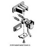 Kadee #781 G Scale Coupler Conversion - Centerset & Medium Offset Coupler with Pilot Pocket Gearbox & Truck Mount Gearbox