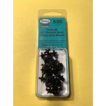 #530 Spur H0 33" Smooth Code 88 Semi Scale Metallradsätze 12 Stück