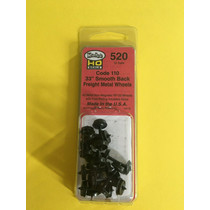 #520 Spur H0 33" Smooth Back Metallradsätze 12 Stück