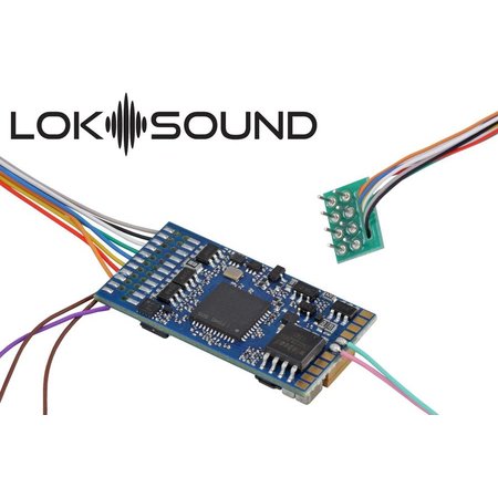 ESU 58410 LokSound 5 DCC/MM/SX/M4 "Leerdecoder", 8-pin NEM652, mit Lautsprecher 11x15mm, Spurweite: 0, H0