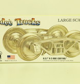 Kadee Spur G Kadee 972 Arch Bar Metall Roller Bearing Trucks with 33 in. ribbed back