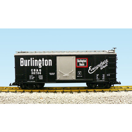 USA TRAINS Steel Box Car Burlington #30708