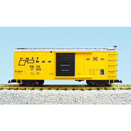 USA TRAINS Steel Box Car Rail Box #17035