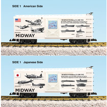 Steel Box Car WWII "Battle of Midway"