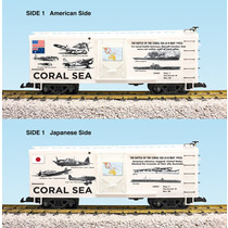 Steel Box Car WWII "Battle of the Coral Sea"