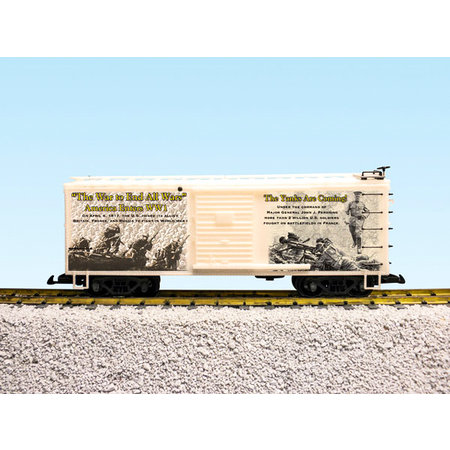 USA TRAINS Steel Box Car WW1 "Yanks Are Coming"