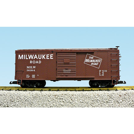 USA TRAINS Steel Box Car Milwaukee Road #30383