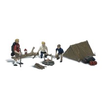 Spur 0 Leute beim Camping