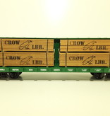 USA TRAINS Center Beam Flat Car Burlington Northern (ohne Ladung)