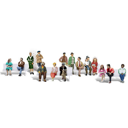 Woodland Scenics Spur H0 Wartende Leute (16 Figuren)