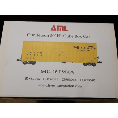 American Mainline (AML) Gunderson 50 ' Hi-cube Box Car D&RGW