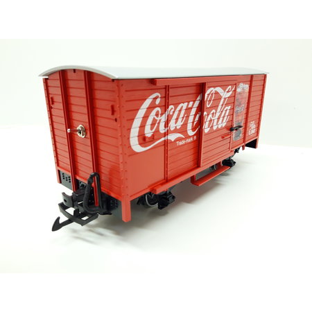 LGB 45352 Coca Cola 2 achsiger Güterwagen  mit Sound (sehr guter Zustand)