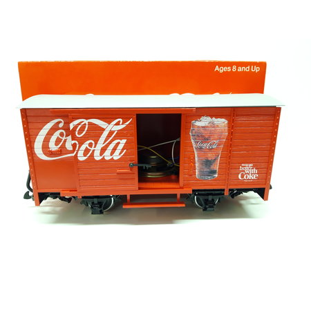 LGB 45352 Coca Cola 2 achsiger Güterwagen  mit Sound (sehr guter Zustand)