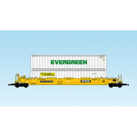 USA TRAINS Intermodal Containerwagen TTX (mit Containern)