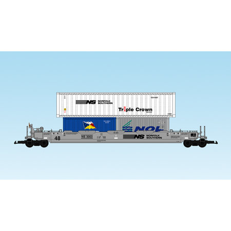 USA TRAINS Intermodal Containerwagen Norfolk Southern (mit Containern)