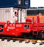 USA TRAINS Intermodal Containerwagen CSX in blau (mit Containern)