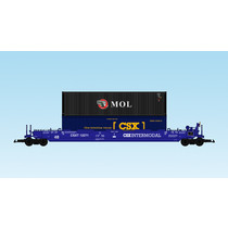 Intermodal Containerwagen CSX in blau (mit Containern)