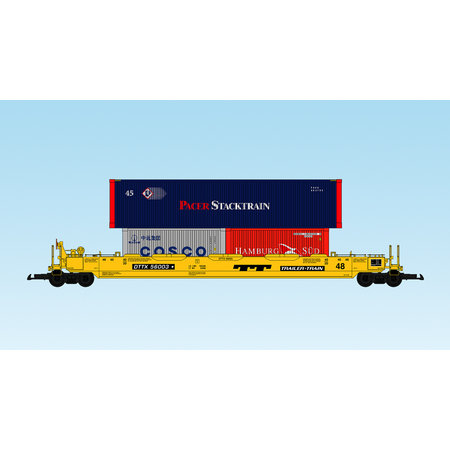 USA TRAINS Intermodal Containerwagen Trailer Train TT (mit Containern)