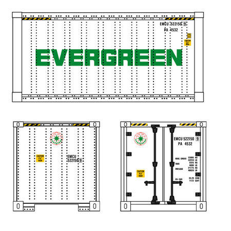 USA TRAINS Evergreen 20' Container