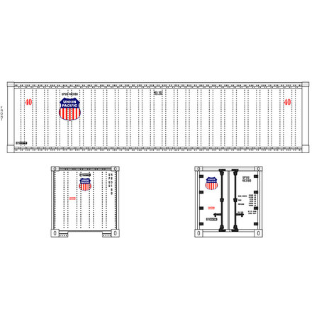 USA TRAINS Union Pacific 40' Container