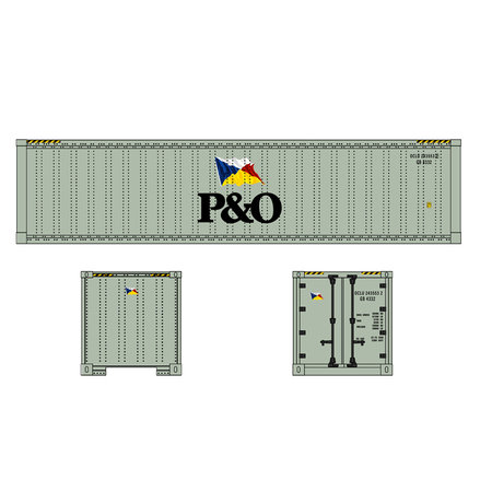 USA TRAINS P&O  40' Container