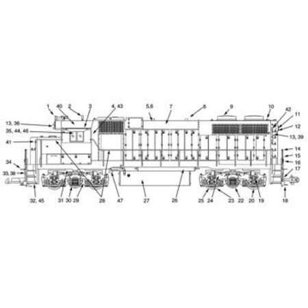 USA TRAINS Spur G Diesel Horn