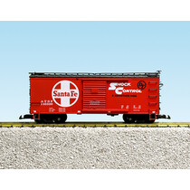 Santa Fe #146321 Steel Boxcar - Red/Black