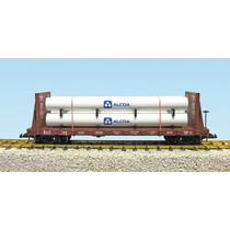 Pipe Load Flat Car Burlington beladen mit Rohren