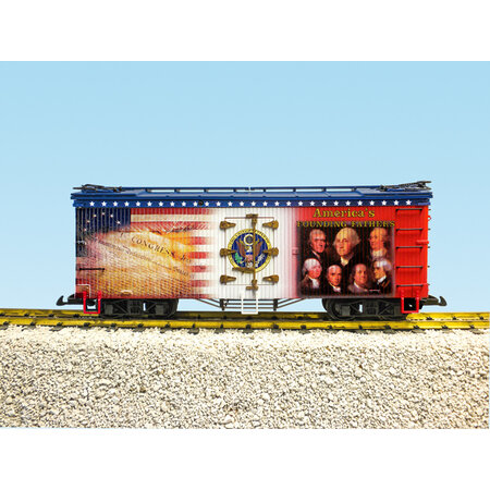 USA TRAINS Reefer “America's Founding Fathers” Patriotic Car