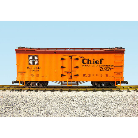 USA TRAINS Reefer Santa Fe “Chief” #25628