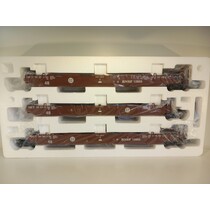 Intermodal Containerwagen 3er Einheit BNSF rundes Logo (ohne Container)