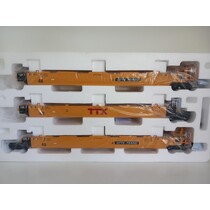 Intermodal Containerwagen 3er Einheit TTX rotes Logo (ohne Container)