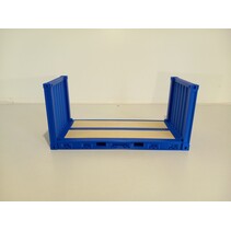 20 Fuss Flat-Rack-Container passend zu USA Trains 1:29 (blau)