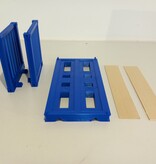 20 Fuss Flat-Rack-Container passend zu USA Trains 1:29 (blau)