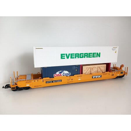 20 Fuss Flat-Rack-Container passend zu USA Trains 1:29 (rot)
